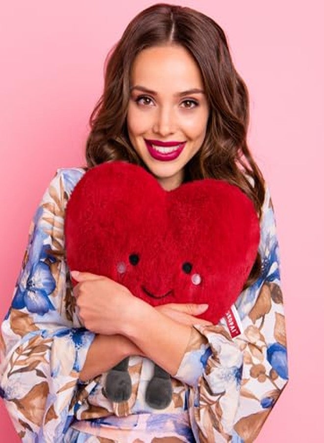 ZEXSAZONE Red Love Heart Plush Soft Toy - 28 cm Cute Stuffed Cushion | Huggable Romantic Pillow for Kids, Girls, Girlfriend & Wife | Valentine, Birthday - Image 5